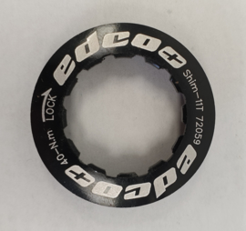 Edco Shimano Locknut, zwart 11T