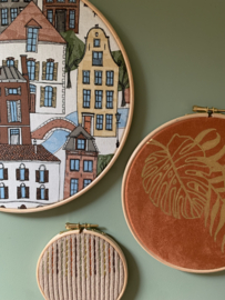 Muurhangerset huisjes