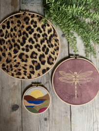 Muurhangerset panter aubergine