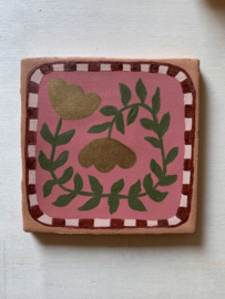 Tegel grafische bloemprint