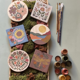 Workshop Creaweekend Botanische tegel/hout vrijdag 9 oktober 10.30