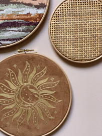 Muurhangerset marble sun