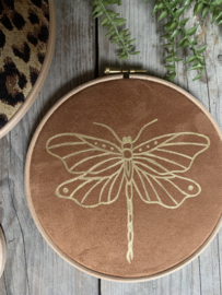 Muurhangerset panter cognac