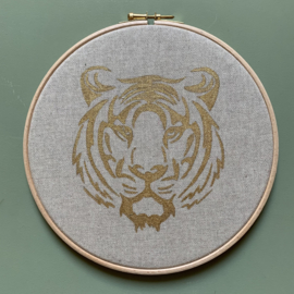 Muurhanger animal suedine 20 cm handgeschilderd