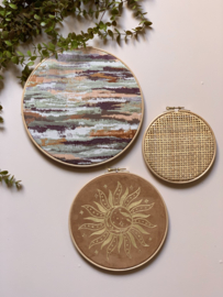 Muurhangerset marble sun