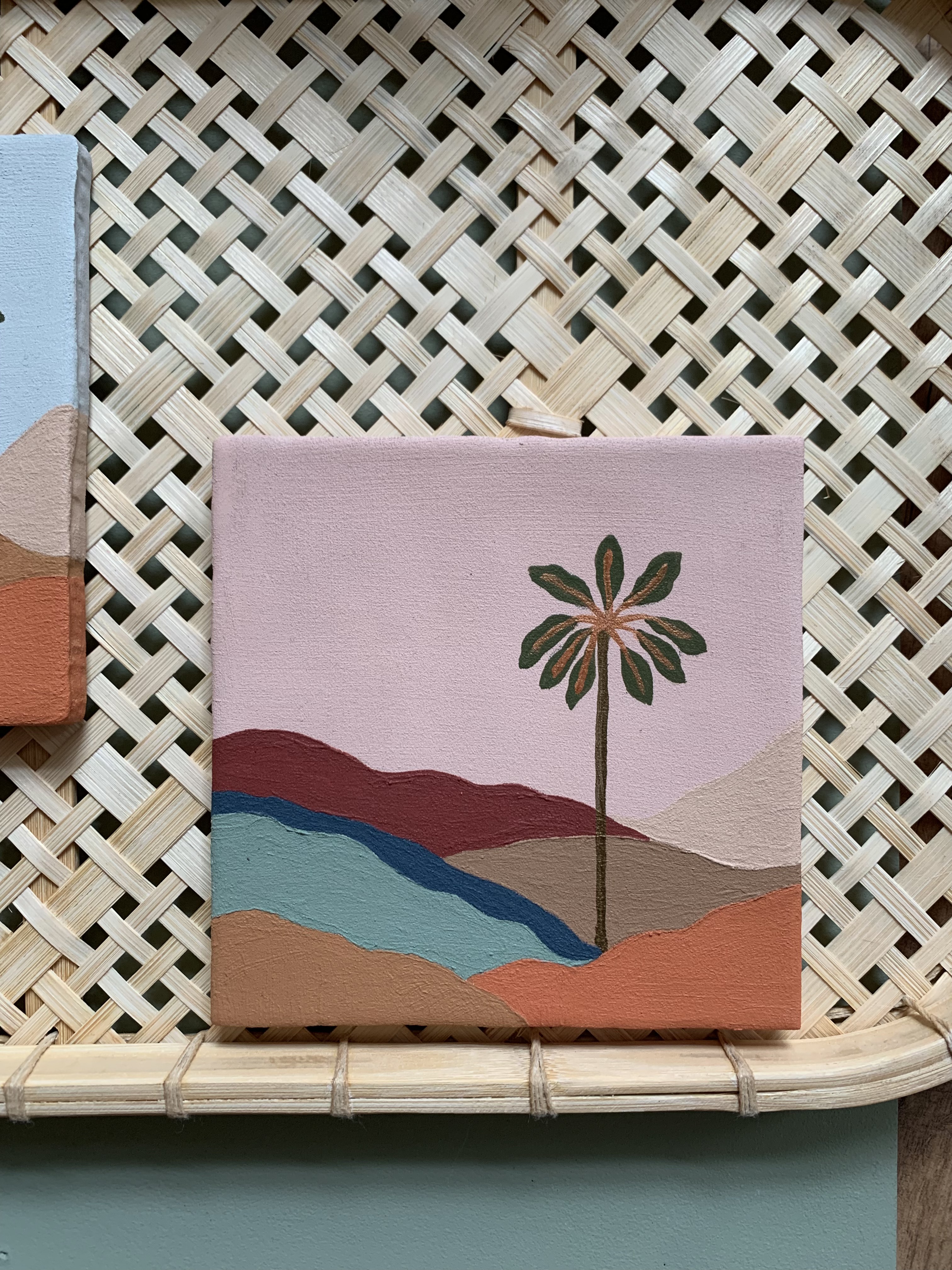Tegel landschap palm
