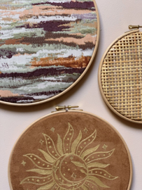 Muurhangerset marble sun