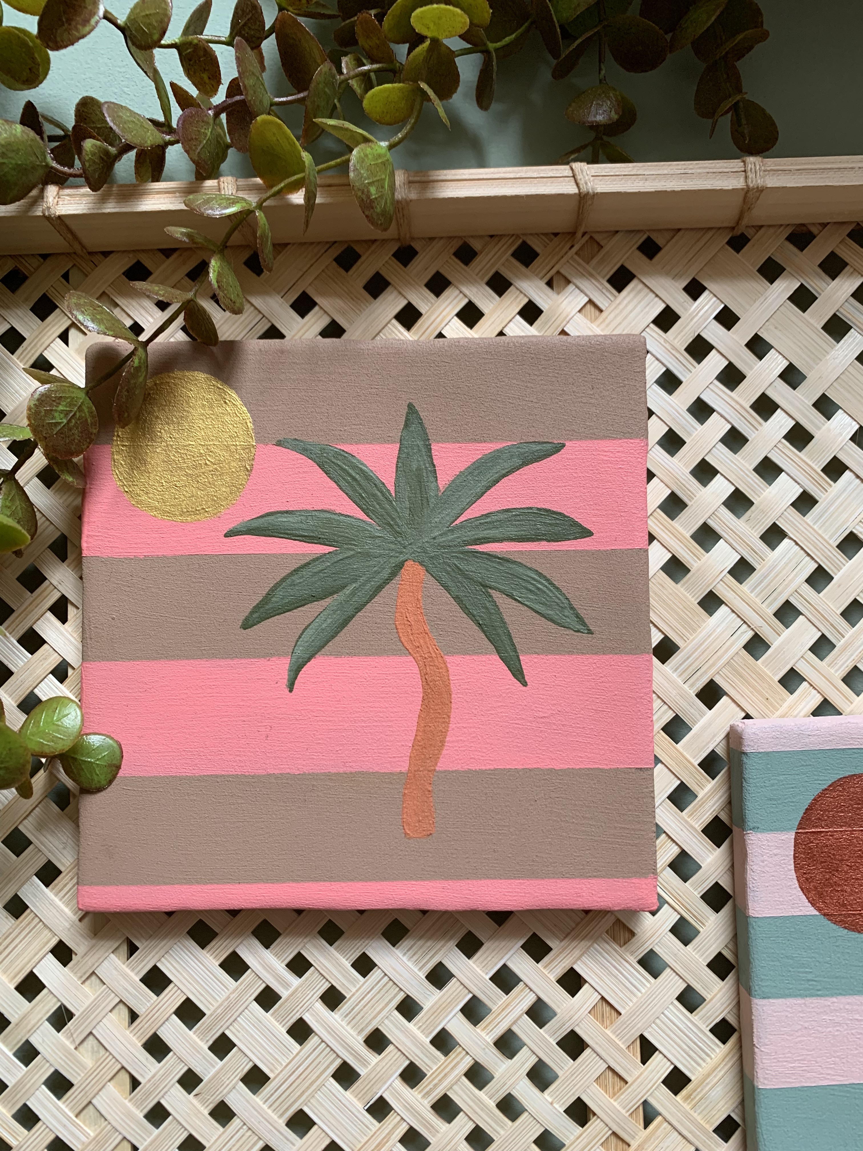 Tegel palm zon