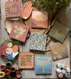 Workshop Creaweekend Botanische tegel vrijdag 10 oktober 10.30