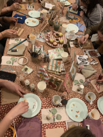 Workshop Botanische tegel/hout  zaterdag 17 oktober bij Pand144 Kampen