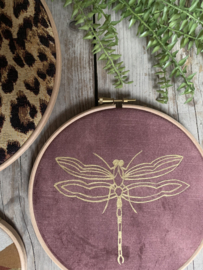 Muurhangerset panter aubergine