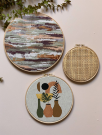 Muurhangerset marble botanisch