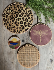 Muurhangerset panter aubergine