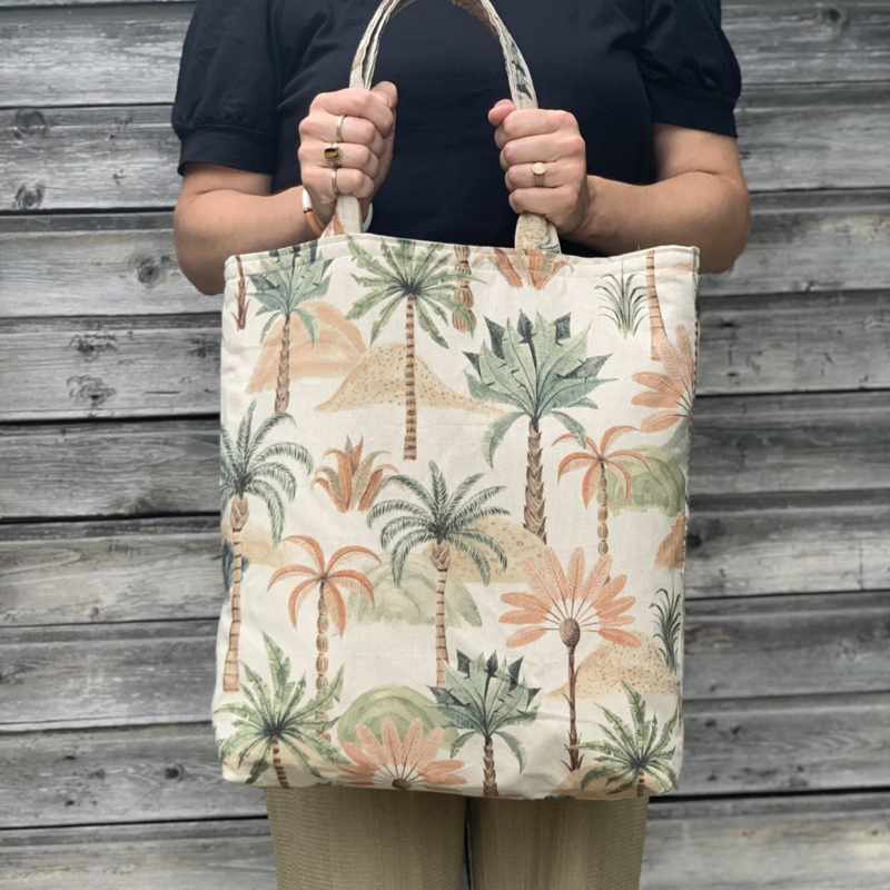 Tas palm print Tassen Craft en Vintage