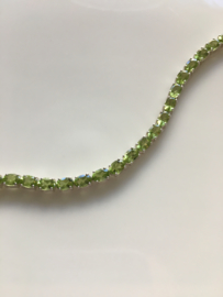 peridot tennis armband (4mm breed)