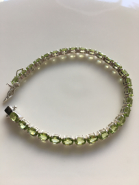 peridot tennis armband (4mm breed)