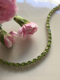 peridot tennis armband (4mm breed)