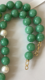 groene angeliet parel ketting