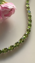 peridot tennis armband (4mm breed)