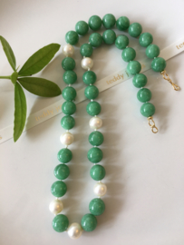 groene angeliet parel ketting