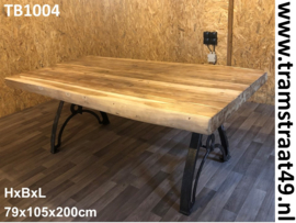 Teakhout tafel 200cm TB1004