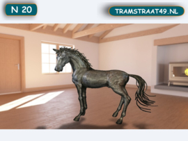 Grote paard van aluminium N20 (205cm)