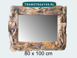 Driftwood spiegel 80x100 cm