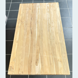 Rechthoekige salontafel blad van teak hout