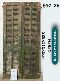 Franse hoge luiken EG7-26 (set van 2 luiken)