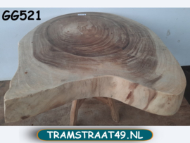 Boomstam salontafelblad GG521 (74x68cm)