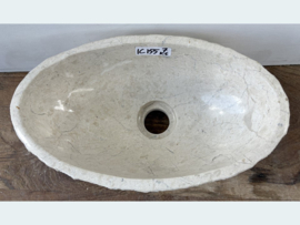 Fontein toilet wit/beige ovaal IC155 (36x21cm)
