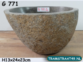 Natuursteen waskommetje G771 (24x23cm)