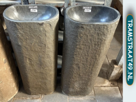 Staande wastafel riviersteen set M21