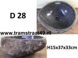 Natural stone sink (37x33cm)