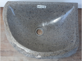 Hoek lavabo riviersteen MP127