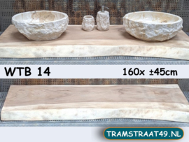 Wastafelblad suar natural (160x ±45cm)