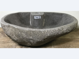 Waskom met kraangat natuursteen Z476 (50x40cm)