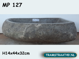 Hoek lavabo riviersteen MP127