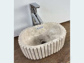 Waskom toilet ovaal uit marmer OK266 (30x20cm)