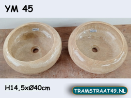 Waskom onyx ronde set YM45 (Ø40cm)