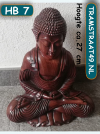 Boeddha houtsnijwerk klein (27 cm)