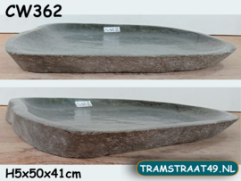Vogelbad natuurlijke steen groot CW362 (50x41cm)