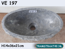 Fontein toilet grijze marmer  VE197 (36x21cm)
