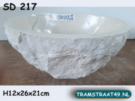 Fontein toilet wit/beige SD217 (26x21cm)