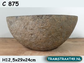 Kleine natuursteen waskom C875 (29x24cm)