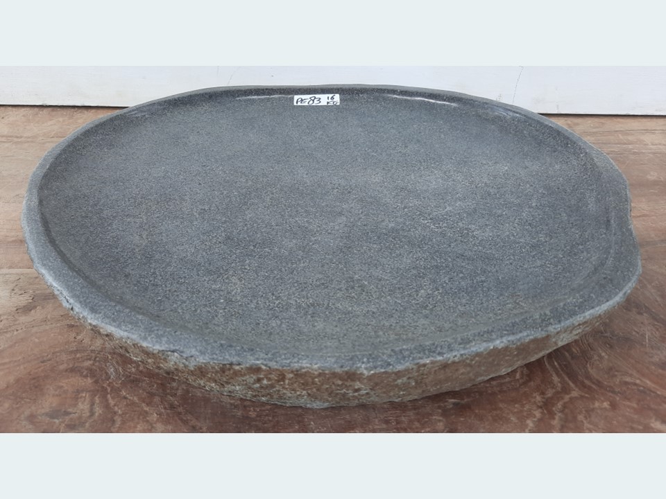 Vogelbad natuursteen groot PE83 (48x43cm)