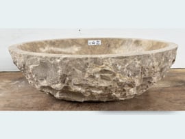Kleurige brede pompbak marmer IC64 (51x41cm)