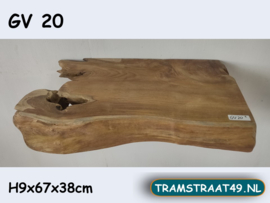 Plank van teak wortel GV20