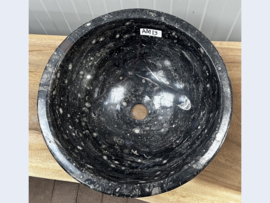 Ronde pompbak ammoniet fossiel AM13 (H15xØ40cm)
