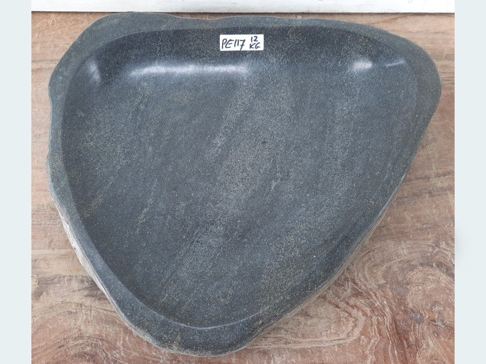 Tuin vogelbad riviersteen PE117 (42x37cm)